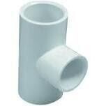 LASCO 401131BC PVC Sch40 Reducing Tee, 1&quot;X3/4&quot;