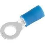 GB 10-104 Blue Ring Terminals, #8-10 Stud, 16-14AWG, 100Pk