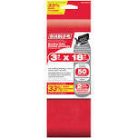 Diablo DCB318050S02G 3&quot;X18&quot; Sanding Belts, 50-Grit  2-Pk.