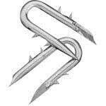 Rangemaster 7475 Fence Staples, Barb-Lok 1-3/4&quot;X8Ga 50Lb