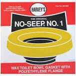 Harvey 001005-24 Wax Toilet Ring w/Flange