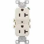 Eaton CR20LA LT Almond Duplex Receptacle, 20A