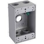 Hubbell 5322-0 Weatherproof Aluminum 1-Gang Exterior Box