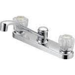 Boston Harbor GU-F8020002CP-LF Chrome Kitchen Faucet w/Acrylic Knobs
