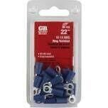GB 20-103 Blue Wire Ring Terminal,, 16-14Ga X#6, 22Pk