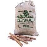 Fatwood 9908 Fire Starter in Burlap Bag, 8Lb