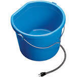 Heated Flat-Back Bucket, 20Qt