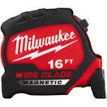 Milwaukee Wide Blade Tape Measure, 16Ft