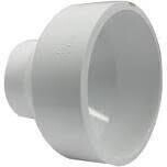 CANPLAS 193025 PVC DWV Reducer Coupler, 4&quot;X2&quot;