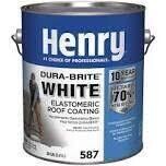 Henry HE587042 White Elastomeric Roof Coating, .9Gal