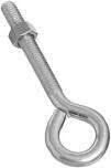 National Hardware N221-317 XHD Eyebolt, 1/2&quot;X6&quot; Zinc 300Lb WLL