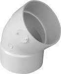 CANPLAS 414184BC PVC S&amp;D Ell, 4&quot;  45Deg