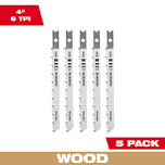 Milwaukee U-Shank Wood Cutting Jigsaw Blades