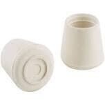 Shepherd Hardware 9121 White Rubber Chair Tip, 1&quot;