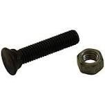 Elliptical Head Bolt, 3/8&quot;X1-1/2&quot;