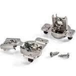 Amerock BP2811J2314 Matrix 2-Way 1/2&quot; Nickel Concealed Hinge, 2Pk