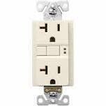 Eaton SGF20LA Light Almond GFCI Duplex Receptacle, 20A, 125V