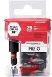 Milwaukee 48-32-5009 Phillips #2 Insert Bits w/Holder, 25-Pk.