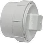 CANPLAS 193704AS PVC DWV Clean-Out Body w/Threaded Plug, 4&quot; Spigot X FNPT
