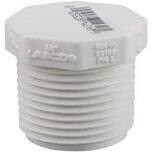 LASCO 450007BC Threaded PVC Plug, 3/4&quot;