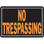 HY-KO 804 Hy-Glo &#39;No Trespassing&#39; Sign