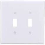 Eaton 2149W-BOX Jumbo White 2-Gang Thermoset Switch Cover