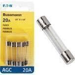 Bussman BP/AGC-20-RP Glass Tube Fuses, 20A, 5pk