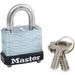 Master Lock 105D Self-Lock Steel Padlock, 1-1/16&quot;