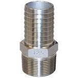 Merrill Mfg Stainless Steel Male Adaptor, 1-1/4&quot;
