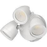 ETI White 3-Head Led Security Light w/Lumen Boost, 3/4/5K 1800/4051 Lumen, 42/21W 120V