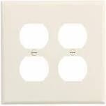 Eaton PJ82LA Unbreakable Polycarbonate LT Almond 2G Receptacle Cover