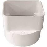 CANPLAS 414434BC PVC Down-Spout Adaptor, 3&quot;X4&quot;X4&quot;