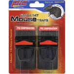 PIC PMT-2 Plastic Mouse Traps, 2Pk