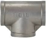 Anderson Metals 62257B 304 Stainless Steel Tee, 1-1/2&quot;, 150Psi