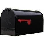 Gibraltar Elite Series E1600B00 Large Black Mailbox, US1.5