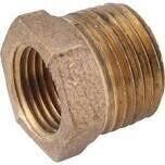 Anderson Metals 738110-0806 Brass Pipe Bushing, 1/2&quot;X3/8&quot;