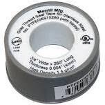Gray Teflon Pipe Tape for Stainless Steel, 3/4&quot;X260&quot;
