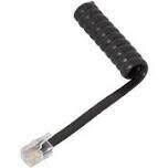 Zenith TH1025B Black Phone Coil Cord, 25Ft