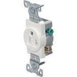 Eaton 1877LA Lt Almond Single Receptacle, 20A 120V