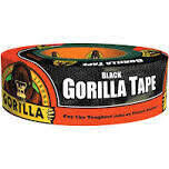 Gorilla 105631 Black Tape, 1.88&quot;X10Yd