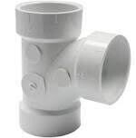CANPLAS 192151L PVC DWV Tee, 1-1/2"