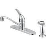 Boston Harbor FS610046CP Kitchen Faucet, Chrome Single Handle &amp; Chrome Spray