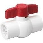B&amp;K 107-133HC PVC Ball Valve, 1/2&quot; FPT X FPT