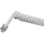 Zenith TH1025W White Phone Coil Cord, 25Ft