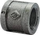 ProSource 21-3/4B Black Steel Pipe Coupler, 3/4"
