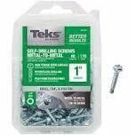 Teks Self-Drilling Screws, #8X1&quot;