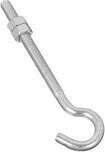 National Hardware N221-689 Hook Bolt, 5/16&quot;X5&quot; Zinc 100Lb WLL
