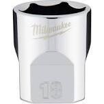 Milwaukee 3/8&quot; Drive Metric Shallow Socket, 18mm