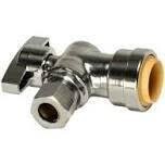 QuickFitting Angle Stop Valve 1/2”PF X 3/8”Comp.
