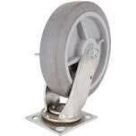 ProSource JC-T08 Plate Caster Swivel Wheel, 8&quot;X2&quot; w/Brake